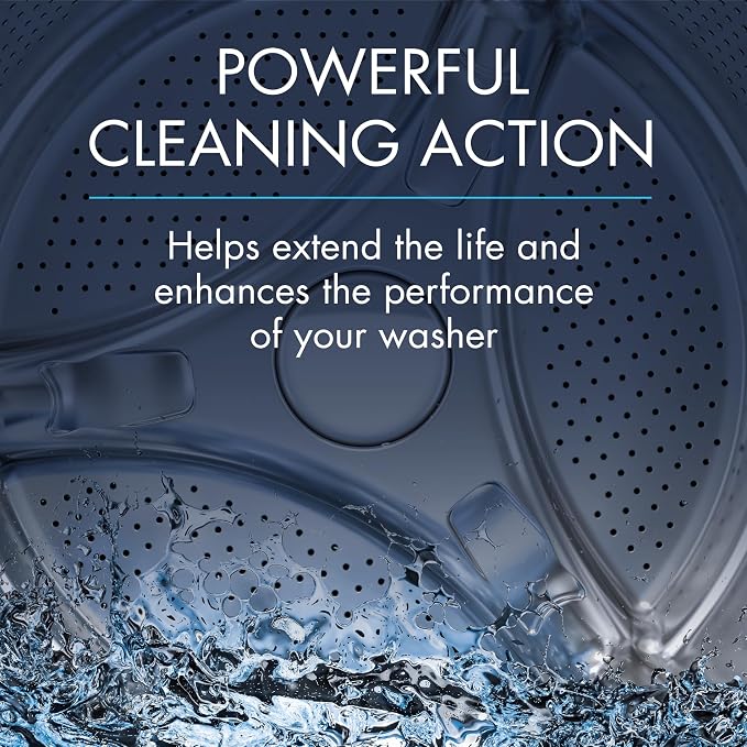 Glisten Washing Machine Cleaner, Fresh Scent, 12 oz Bottle, 3-Pack | Helps Remove Odor & Limescale; Regular Care Helps Prevent Future Buildup in Top/Front HE Washers, Made in USA