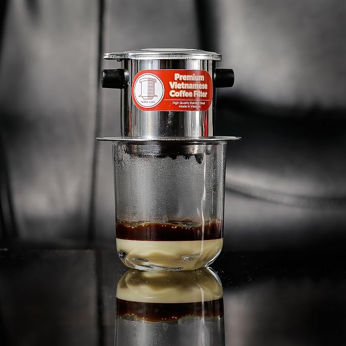 Set of 3 Vietnamese Traditional Coffee Phin Filter, Hot or iced. 6 Ounce