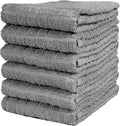 Bumble Kitchen Towels (6-Pack), 16"x28", 100% Cotton Dish Towels - Gray | 380 GSM | Soft kitchen hand towels , Highly Absorbent & Durable Dish Towels for kitchen with Hanging Loop