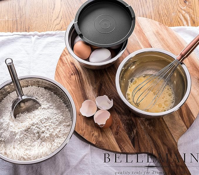 Bellemain Stainless Steel Mixing Bowls with Airtight Lids Set - Set of 4