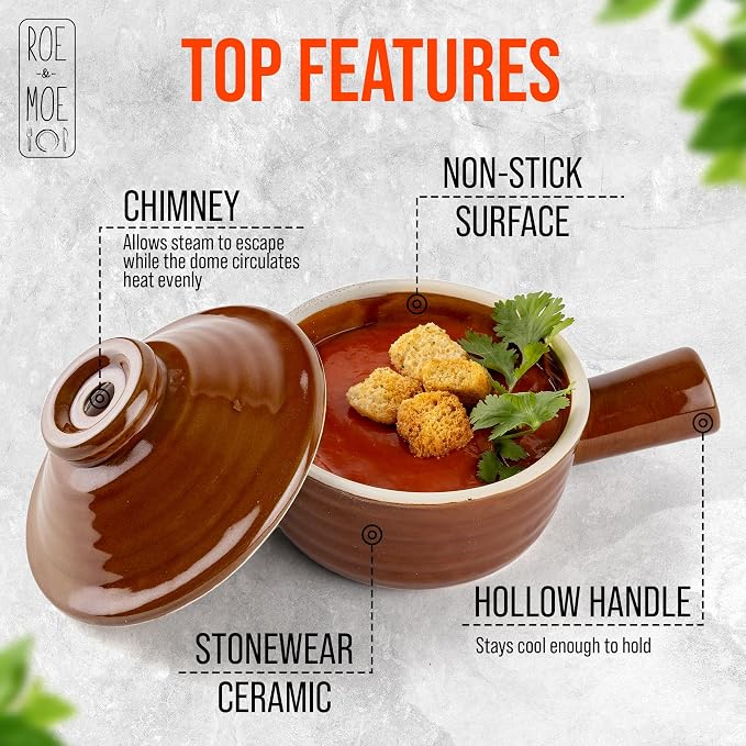 Set of 2 Roe & Moe Egg Cooker - Non-Stick, Ceramic Microwave Egg Poacher with Dome Chimney Lid- Savor the Joy of Culinary Adventures, from Poached Eggs to Delicious Soups with our Microwave Steamer
