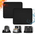 2 PCS Heat Resistant Mats for Countertop Air Fryer, 20x16in, Black | 1022 ℉ Fireproof mat, air fryer accessories for ninja, cosori, waterproof hot pads for kitchen toaster, oven, coffee maker