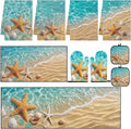 10 Pcs Starfish Beach Kitchen Decor and Accessories Set, 4 Kitchen Dish Towels 2 Rugs 2 Oven Mitts 2 Pot Holders, Home Decor for Cooking Baking BBQ Gifts Women Mom Housewarming