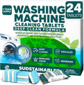 Sudstainables Washing Machine Cleaner Tablets, 24 Count | Eliminates odor, residue and buildup in front load, top load and HE washing machines.