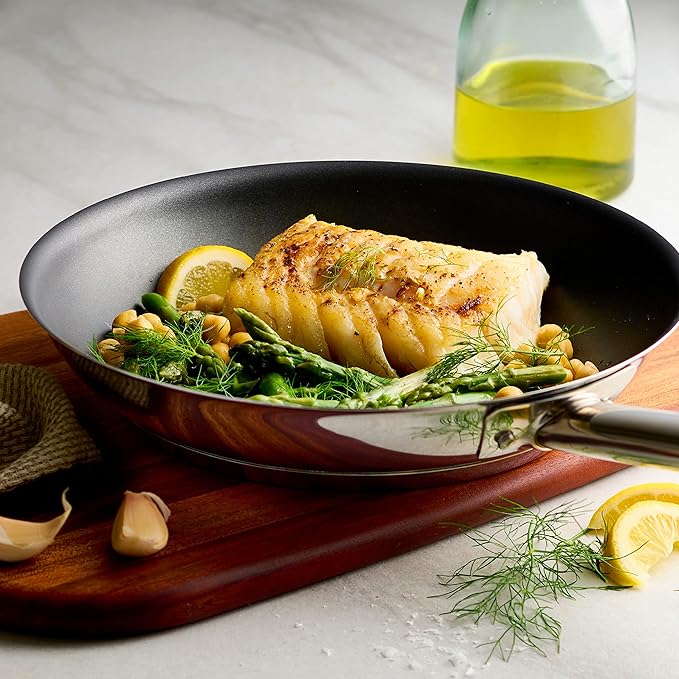 Tramontina Tri-Ply Base Stainless Steel 10-Inch Non Stick Frying Pan | Skillet with Reinforced Nonstick Coating, Dishwasher and Oven Safe