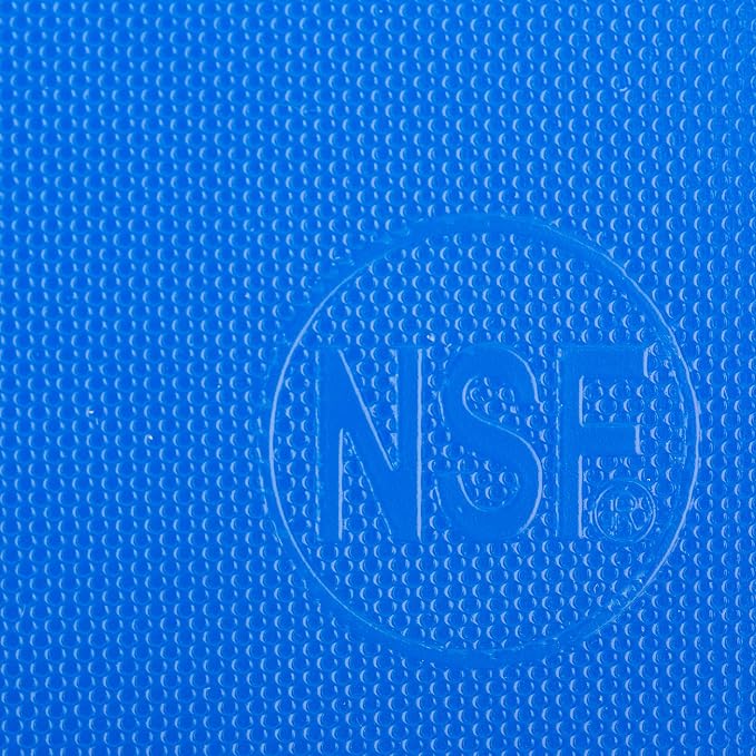 Thirteen Chefs Large 18 x 12 Blue Cutting Board - 1/2" Thick HDPE Plastic for Fish and Seafood, Professional Restaurant Quality Poly with NSF Stamp
