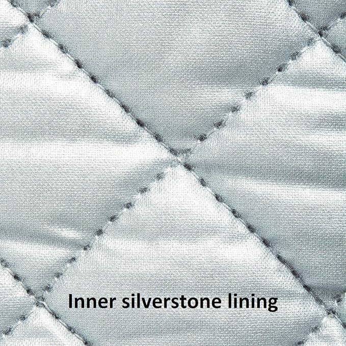DII Basic Terry Collection 100% Cotton Quilted, Oven Mitt, Aqua, 2 Piece