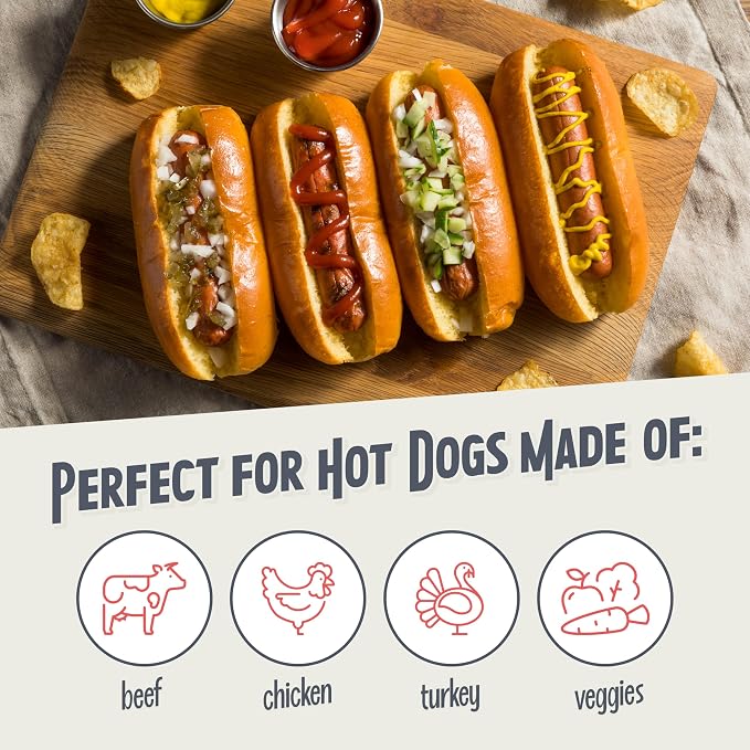 Nostalgia 2 Slot Hot Dog and Bun Toaster with Mini Tongs, Retro Hot Dog Toaster, Hot Dog Cooker that Works with Chicken, Turkey, Veggie Links, Sausages and Brats, Metallic Red
