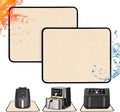 2 PCS Heat Resistant Mats for Countertop Air Fryer, 18x15in, Khaki | 1022 ℉ Fireproof mat, air fryer accessories for ninja, cosori, waterproof hot pads for kitchen toaster, oven, coffee maker