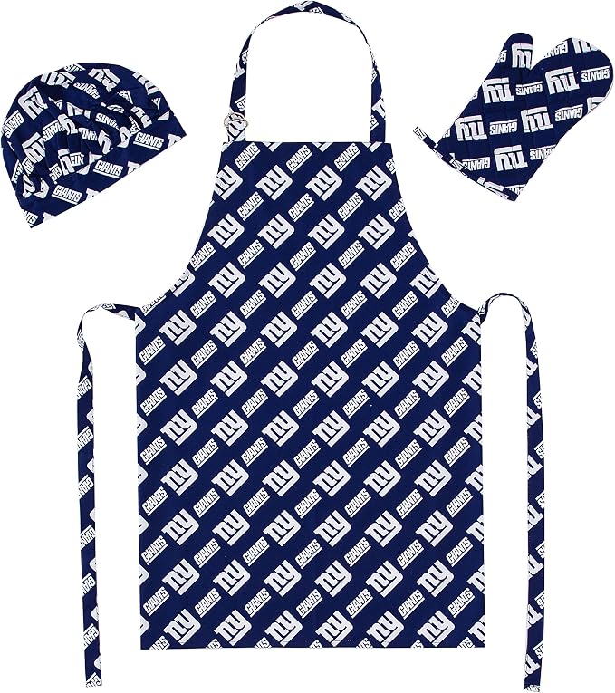 Northwest NFL unisex-adult 3-piece Apron, Oven Mitt and Chef Hat Set
