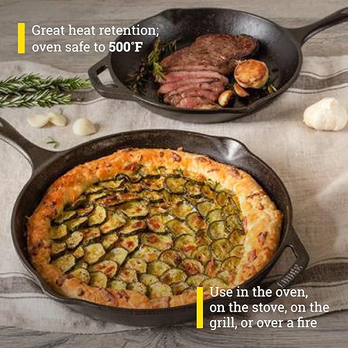 Lodge Chef Collection 2pc Set (10" & 12" Skillet)