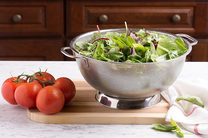 Bellemain Stainless Steel Colander for Kitchen, 3 Qt Pasta & Rice Strainer