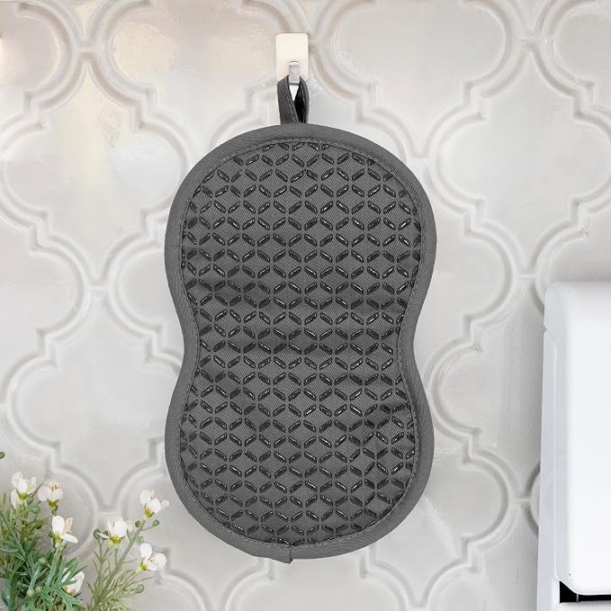 All-Clad Premium Pot Holder: Heat Resistant up to 500 Degrees - 100% Cotton, 10"x8" Hot Pad for Kitchen and Barbecue, 2-Pack, Pewter
