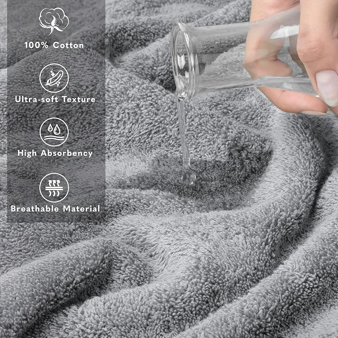 American Soft Linen 100% Cotton Luxury Turkish Towels, 35x70 XL Bath Sheet | Soft Absorbent Quick Dry OEKO Tex Standard 100 Certificated Durable Machine Washable Premium Hotel Quality