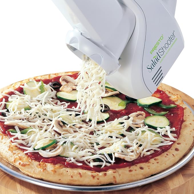 Presto Salad Shooter Electric Slicer/Shredder,White (Pack of 2)