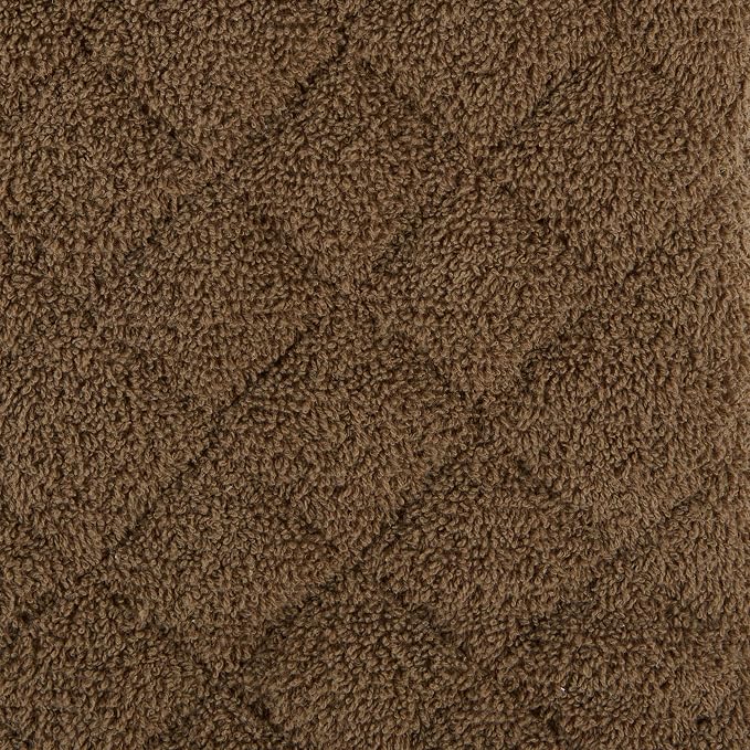 DII Basic Terry Collection 100% Cotton Quilted, Oven Mitt, Brown, 2 Piece