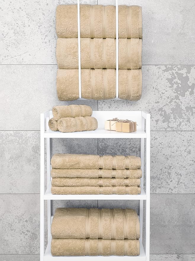 American Soft Linen 100% Cotton Luxury Turkish Towels, 4 PC Bath Towel Set | Soft Absorbent Quick Dry OEKO Tex Standard 100 Certificated Durable Machine Washable Premium Hotel Quality
