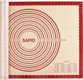 Sapid Thick Silicone Pastry Mat Baking Dough Rolling Extra Large 20" x 28" | Non-slip with Measurements for Non-stick Dough Rolling, Pie Crust, Kneading Mats, Countertop, Placement Mats (Red)