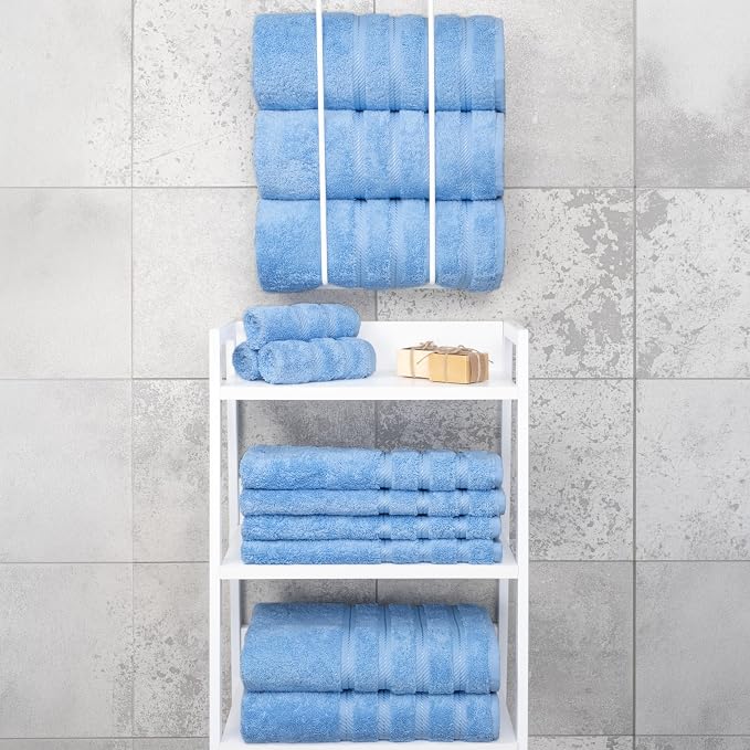 American Soft Linen 100% Cotton Luxury Turkish Towels, 4 PC Bath Towel Set | Soft Absorbent Quick Dry OEKO Tex Standard 100 Certificated Durable Machine Washable Premium Hotel Quality