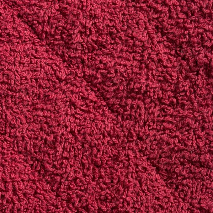 DII Basic Terry Collection Quilted 100% Cotton, Potholder, Barn Red, 3 Piece