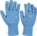 Grill Armor Oven Gloves with Fingers – Extra Long Cuff, 932°F Heat, Fire & Cut Resistant Mitts for BBQ, Grill, Cooking, Grilling, Baking & Smoker