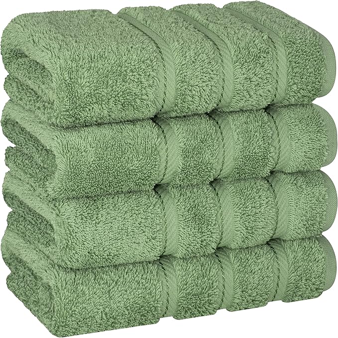 American Soft Linen 100% Cotton Luxury Turkish Towels, 4 PC Hand Towel Set | Soft Absorbent Quick Dry OEKO Tex Standard 100 Certificated Durable Machine Washable Premium Hotel Quality