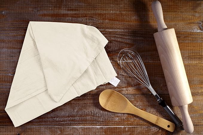 Utopia Kitchen Natural Flour Sack Towels [6 Pack - 28 x 28 Inch]100% Cotton | Tea Towels for Cleaning & Drying - Highly Absorbent Kitchen Dish Cloth