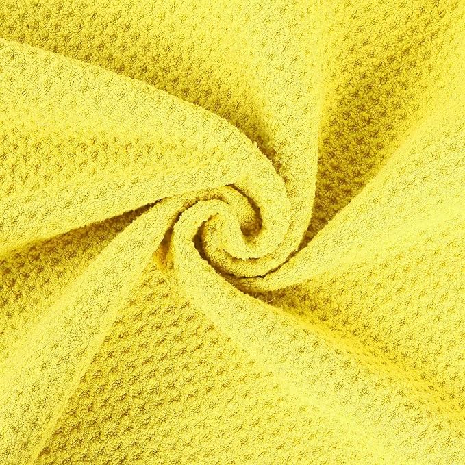 2 Pack Golf Towels with Club Brush, Microfiber Waffle Cleaning Set | Waffle pattern microfiber for strong water absorption, cleans clubs & balls, 2 towels + 1 brush, ideal for golfers