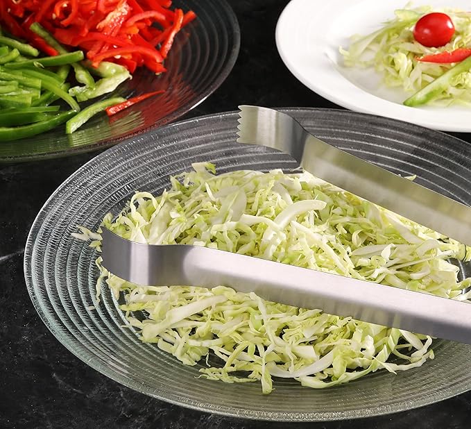 New Star Foodservice Commercial-Grade Pom Tongs (9-Inch - 6 Pack)