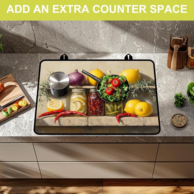 Stove Top Covers for Electric Stove, Glass Stove top Cover 28"x 20"