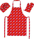 Northwest NFL unisex-adult 3-piece Apron, Oven Mitt and Chef Hat Set