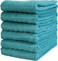 Bumble Kitchen Towels (6-Pack), 16"x28", 100% Cotton Dish Towels - Aqua | 380 GSM | Soft kitchen hand towels , Highly Absorbent & Durable Dish Towels for kitchen with Hanging Loop