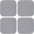 Abeillo 4PCS Jar Opener Gripper Pad, Silicone Jar Openers 5 Inch Square Multi-function Anti-Slip Coasters Bottle Jar Opener, Jar Lid Openers for Opening Cans Jars in Summer(Gray)