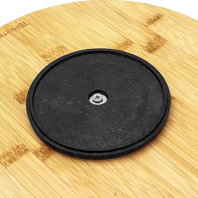 TB Home 10 Inch Bamboo Lazy Susan Turntable for Kitchen, Cabinet or Pantry | Keep spices, sauces, condiments, and seasonings within reach. Sized for kitchen cabinets, pantries, and countertops.
