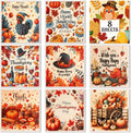 Lucomb Sedish Dishcloth (8 Pack-Thanksgiving Days)
