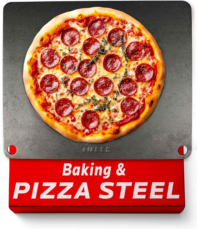 Pizza steel Sheets for oven - Metal baking steels sheets for oven - Pizza steels 16x13.4 inches - Steel stone for oveens - Baking's pro pizzaa - Baking's stone