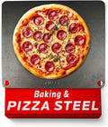 Pizza steel Sheets for oven - Metal baking steels sheets for oven - Pizza steels 16x13.4 inches - Steel stone for oveens - Baking's pro pizzaa - Baking's stone