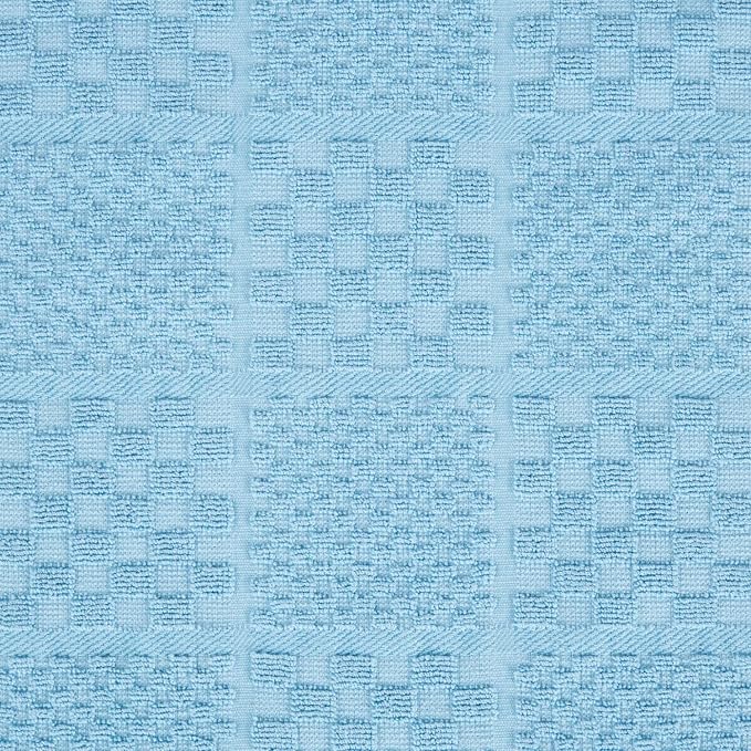 KitchenAid Quilted Cotton Terry Cloth Oven Mitt, Pot Holder, Kitchen Towel 4-Pack Set, Heat Resistant, Silicone Grip, Gift Set, Blue Velvet, 16"x26", 7"x13" & 7"x10"
