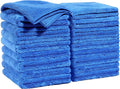 JOYMOOP Microfiber Cleaning Cloths 18 Packs, 11.8" x 11.8" Blue Reusable Kitchen Towels, Lint-Free Cleaning Rags, Super Absorbent Cleaning Cloths for Kitchen, Car, and Household Cleaning
