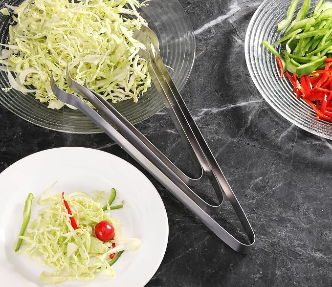 New Star Foodservice Commercial-Grade Pom Tongs (9-Inch - 6 Pack)