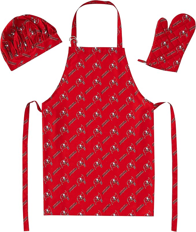 Northwest NFL unisex-adult 3-piece Apron, Oven Mitt and Chef Hat Set