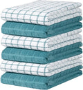 Bumble Kitchen Towels (6-Pack), 16"x28", 100% Cotton Dish Towels - Aqua | 380 GSM | Soft kitchen hand towels , Highly Absorbent & Durable Dish Towels for kitchen with Hanging Loop