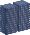Homaxy 100% Cotton Terry Kitchen Towels, 24 Pack, Navy Blue | Ultra Soft and Absorbent Dish Towels for Kitchen, Suitable for Drying and Washing Dishes