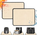 2 PCS Heat Resistant Mats for Countertop Air Fryer, 24x16in, Khaki | 1022 ℉ Fireproof mat, air fryer accessories for ninja, cosori, waterproof hot pads for kitchen toaster, oven, coffee maker