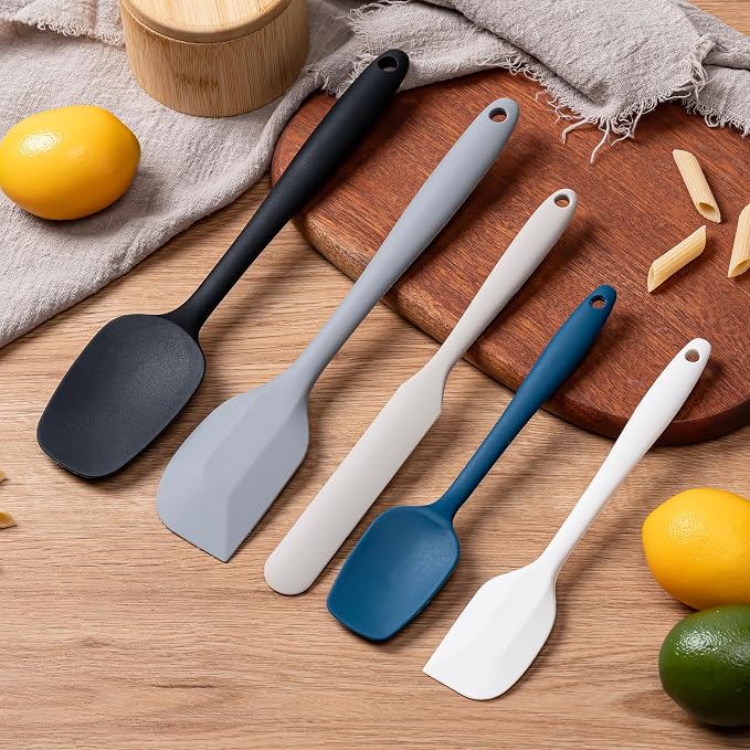 Silicone Spatula Set,5 Piece Food Grade Rubber Spatulas,Multicolor2 | Spatulas Silicone Heat Resistant for Baking,Cooking,and Mixing High Heat Resistant Non Stick Dishwasher Safe BPA-Free