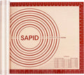 Sapid Extra Thick Silicone Pastry Mat Non-slip Baking Mat for Dough Rolling | Large With Measurements Non-stick for Pie Crust, Cookies, Kneading Mats, Countertop, Placement Mats (16" x 24", Red)
