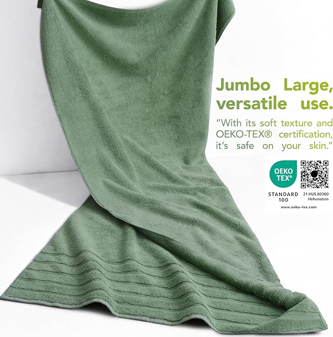 American Soft Linen 100% Cotton Luxury Turkish Towels, 35x70 XL Bath Sheet | Soft Absorbent Quick Dry OEKO Tex Standard 100 Certificated Durable Machine Washable Premium Hotel Quality