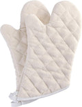 ARCLIBER 15" 482°F Terry Cloth Oven Mitts 100% Cotton Set of 2 | Quilted Lining, 1 Pair, Heat Resistant, Classic, Cotton Blend, Cooking, Baking, Grilling, Non-Slip Grip