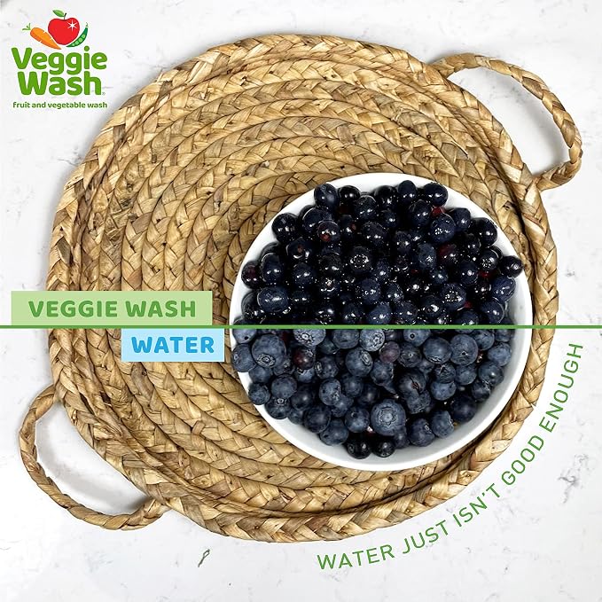 Veggie Wash Organic Fruit and Vegetable Wash, 16 Fluid Ounce | Ideal for Cleaning Produce, Vegan, Plant-Derived Ingredients, Unscented, No Parabens or Harsh Surfactants, Packaging May Vary