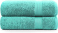 LANE LINEN Oversized Bath Sheet Set Absorbent Quick Dry 100% Cotton - Teal | Cotton Bath Towels Large - Generously Sized, Oversized & Roomy, Lightweight & Breathable, Fade-Resistant Color